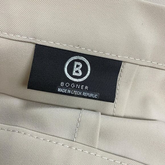 Bogner Ankle Pants Women's US 10 Long Grey Stretch Side Zip Trousers Susan Graf - Picture 9 of 9